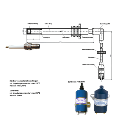 ZÜNDLEITUNG - 650 mm | FC86WWN | 1kΩ 180°