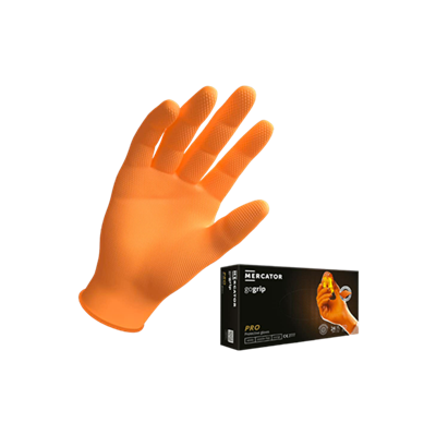 MERCATOR GoGrip - Nitrilhandschuhe M (19-21 cm) orange