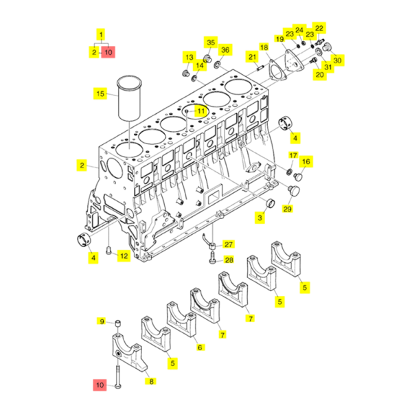 SCHRAUBE - HAUPTLAGER (12.9T) BGA086