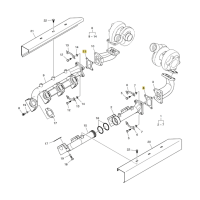 DICHTUNG - ABGASKRÜMMER ↔ TURBO P158FE P222FE