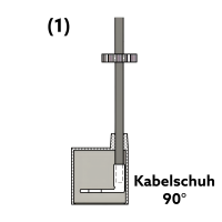 ZÜNDLEITUNG - 410 mm | GE3-5 | Kabelschuh 90° |...