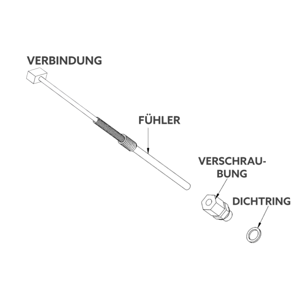 THERMOELEMENT - Typ K (550mm) - ZYL.TEMPERATURMESSUNG