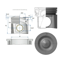 ZYL.REPARATURSET DC13.83A - Ø 130/151 KOLBENSATZ MAHLE