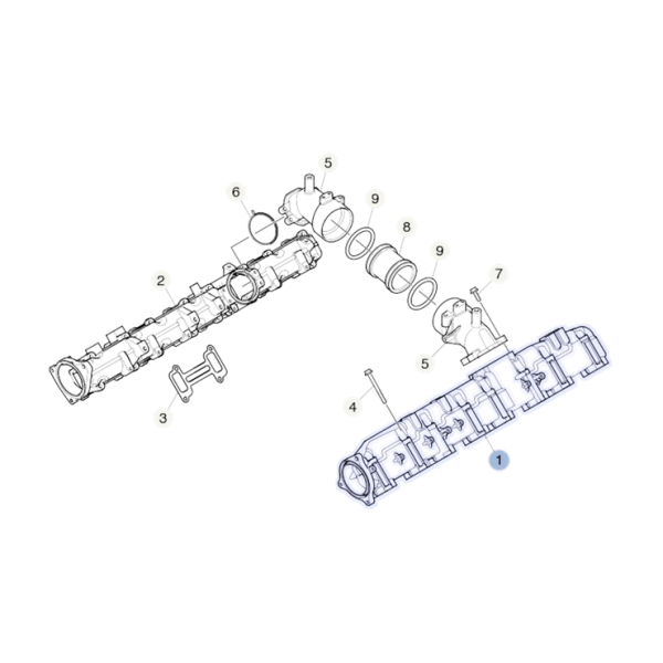 ANSAUGKRÜMMER - RECHTS DC16