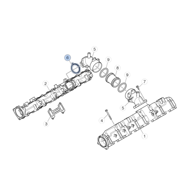 O-RING - ANSAUGKRÜMMER DC16