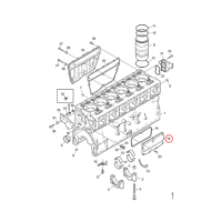 DECKEL - SEITENABDECKUNG NOCKENWELLE DC13