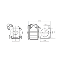 DROSSELKLAPPE MIT AKTUATOR - DK140 / StG 2040 (Ø85)